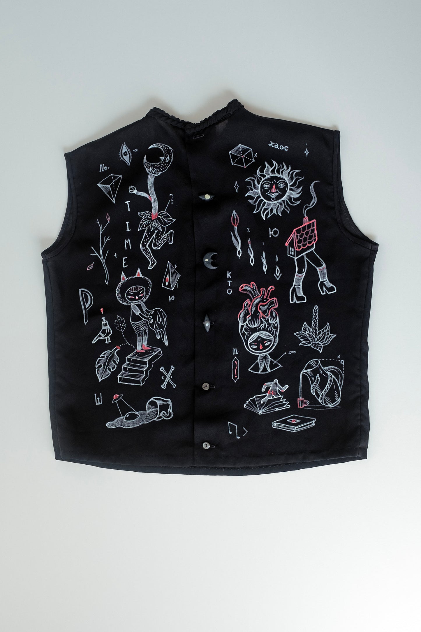 Hand-decorated Occult Blouse