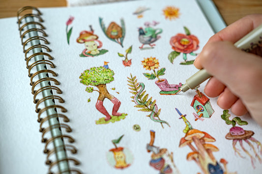 Weird Nature Sticker sheet