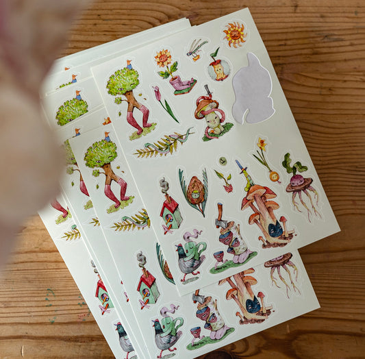 Weird Nature Sticker sheet