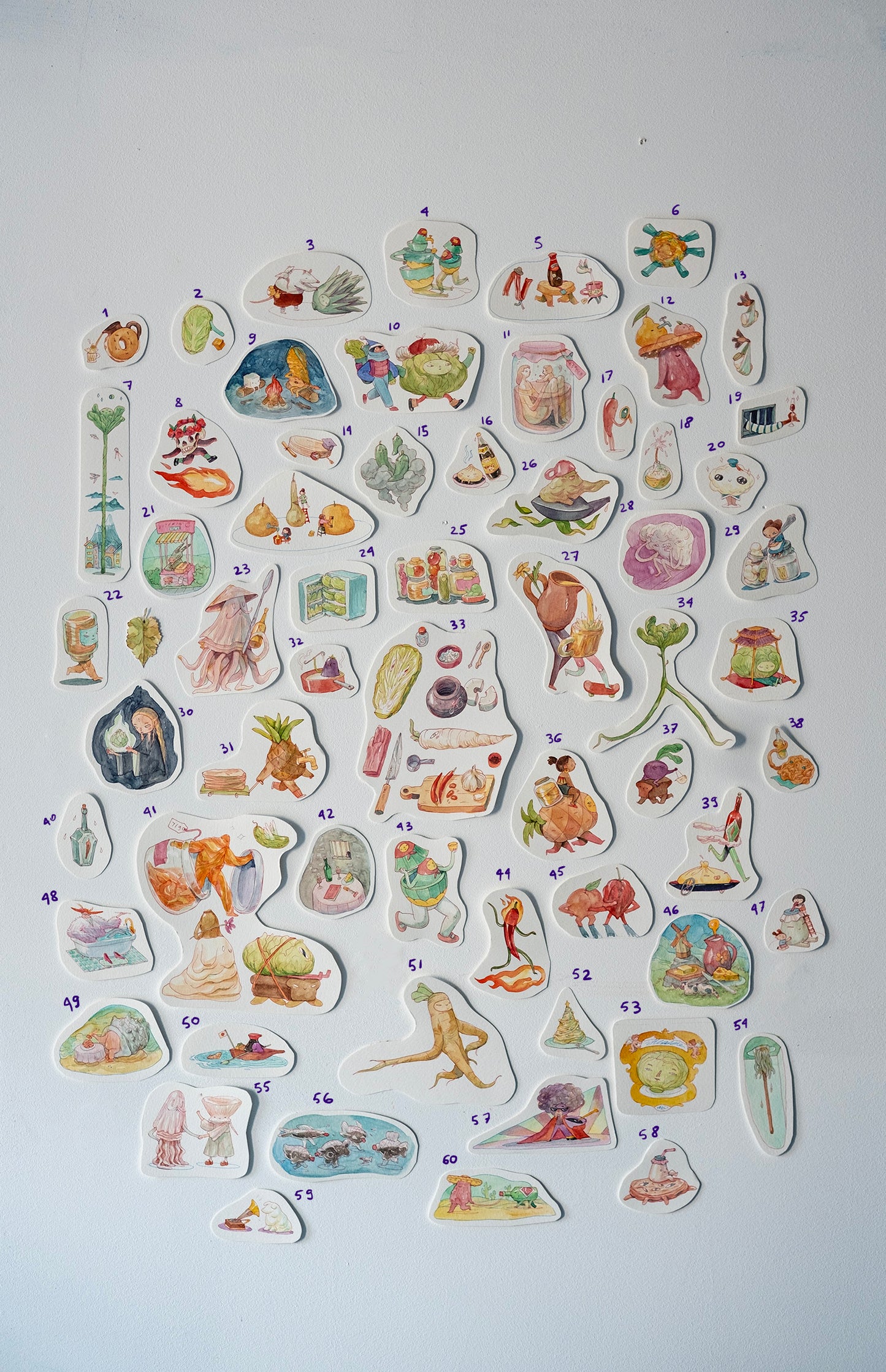 Fermentation Series Spot Illustrations