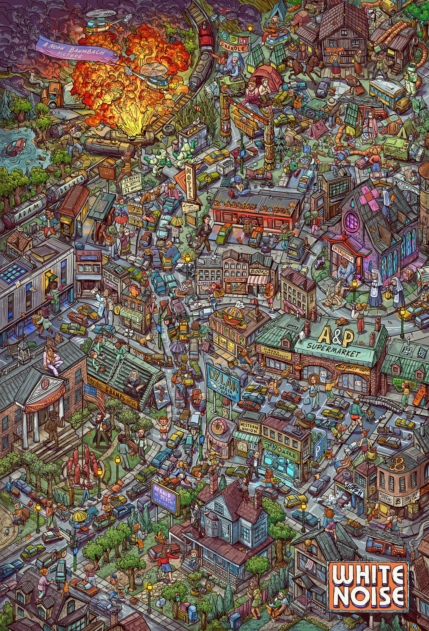 White Noise Film x Netflix Poster