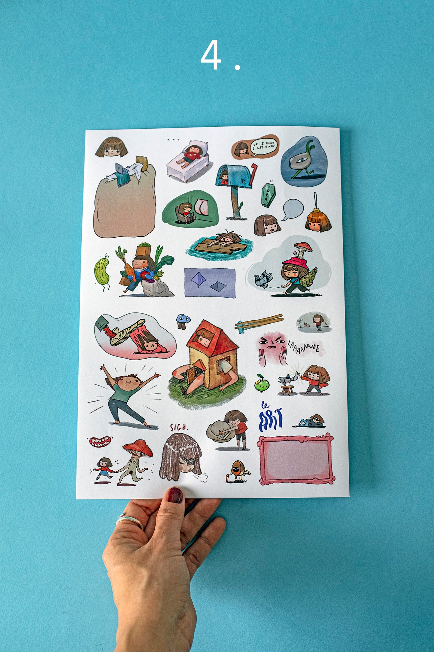 A4 Sticker sheet